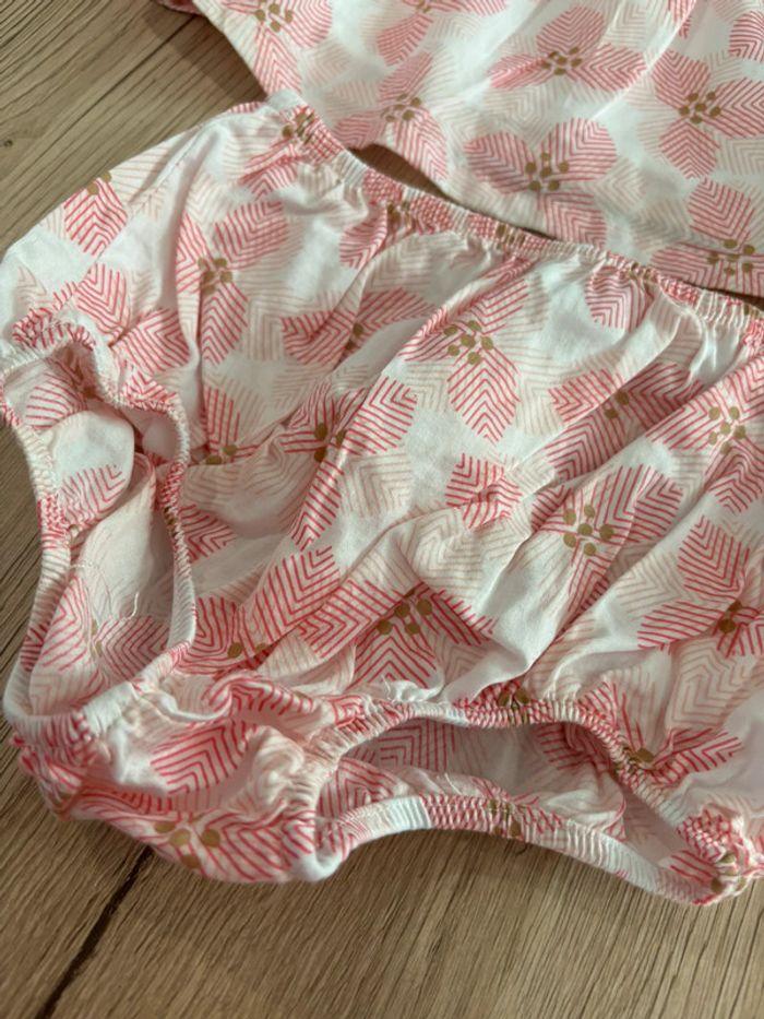 Robe et bloomer rose bébé fille 6Mois Obaibi - photo numéro 2