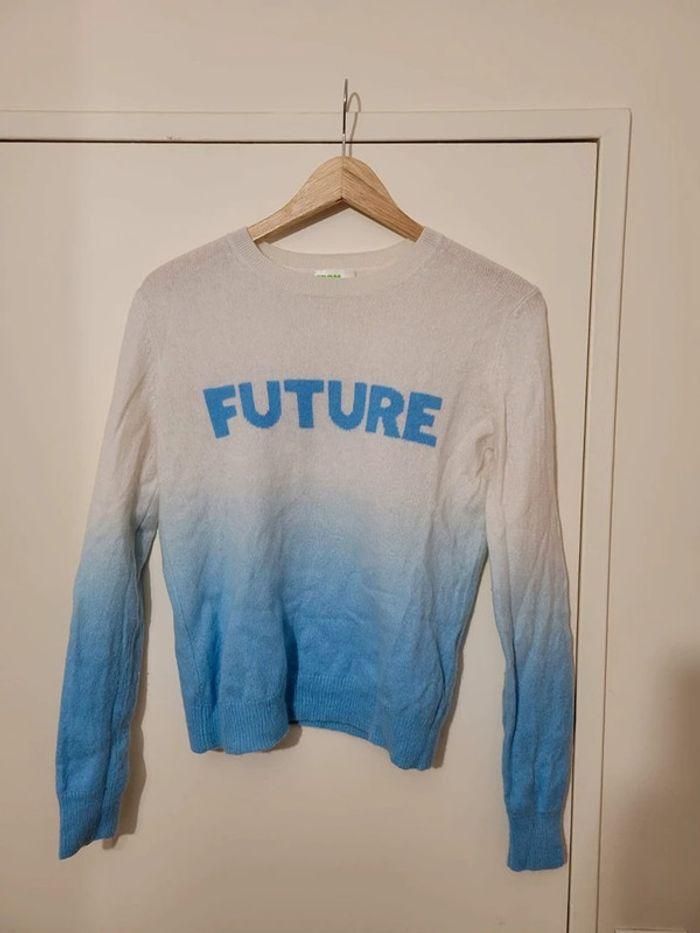 pull cachemire From Future bleu clair taille 2 - photo numéro 1