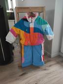 Combinaison de ski multicolore 2 3 ans