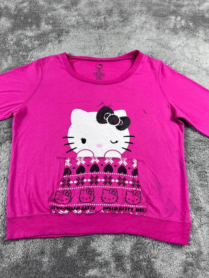 👕 Sweat Hello Kitty Rose Taille XL 👕 - photo numéro 6