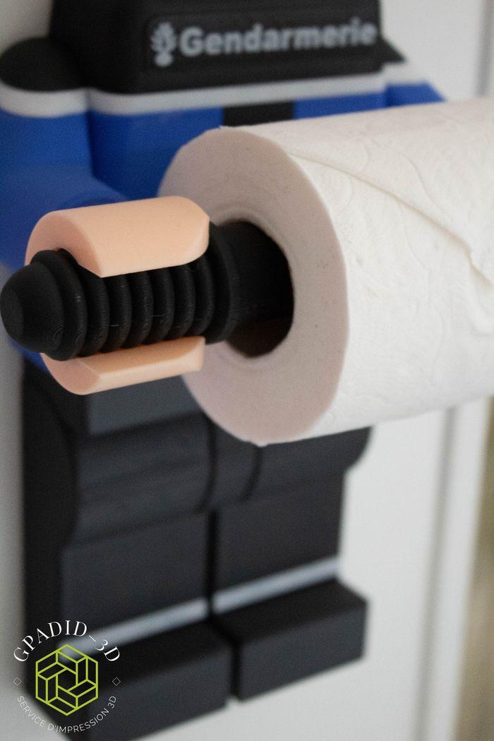 Dévidoir de papier toilette ou simple décoration murale dans un style Lego - photo numéro 7