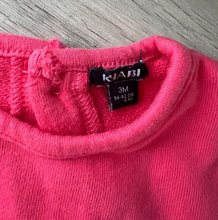 Blouse manches longues épaisse rose/fuschia taille 3 mois Kiabi - photo numéro 5