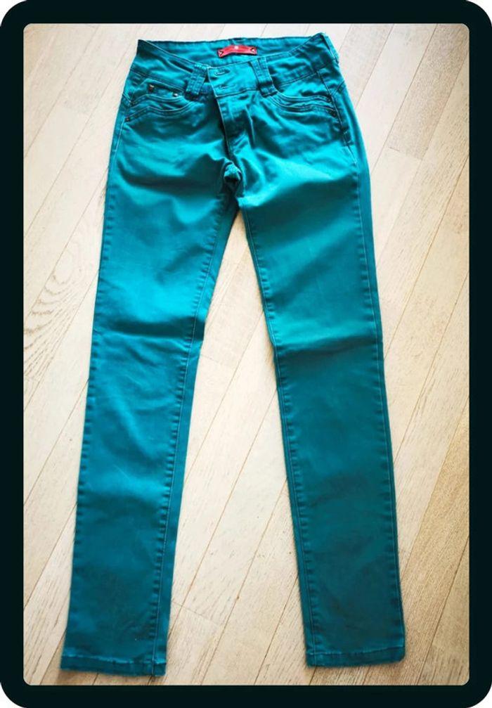 Pantalon turquoise - photo numéro 1