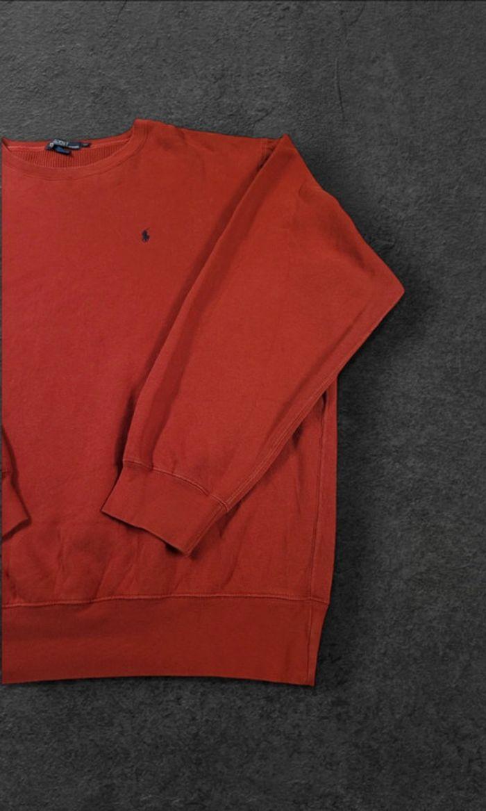 Sweat POLO Ralph Lauren Rouge Taille Xl Logo Brodé - photo numéro 4