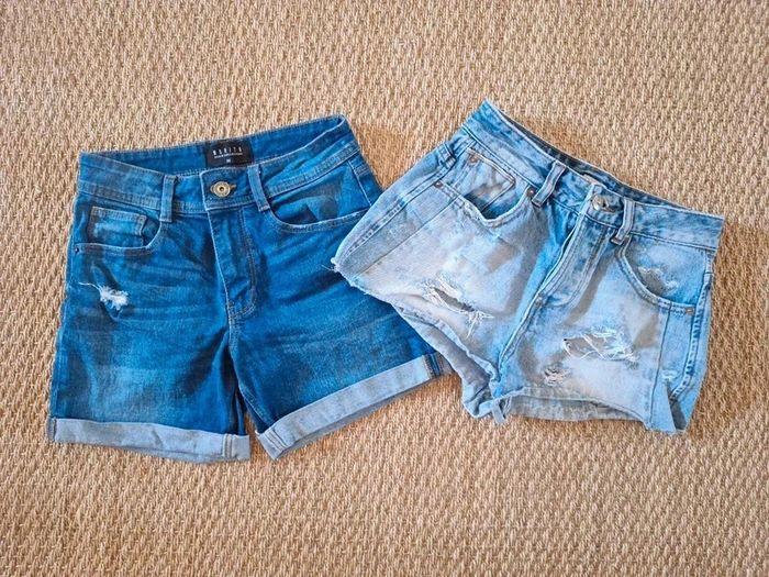 2 shorts en jeans - photo numéro 1