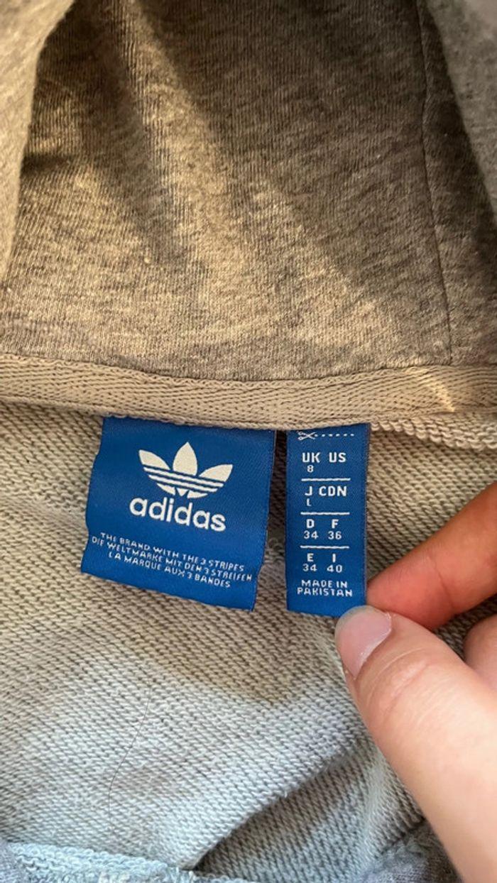 Pull gris adidas - photo numéro 4