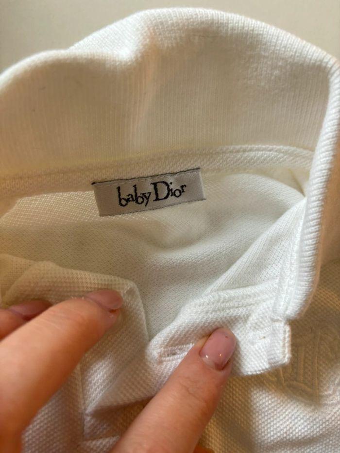 Polo blanc baby Dior 3 mois - photo numéro 4