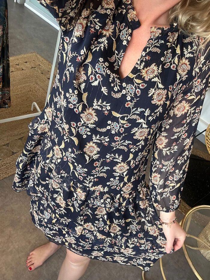 Robe midi avec motifs floraux et paisley, taille M, neuve Bonobo - photo numéro 2