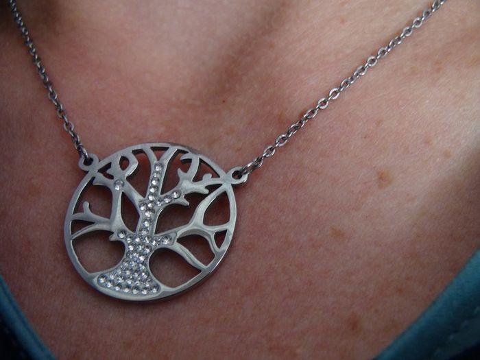 collier argenté arbre de vie - photo numéro 2