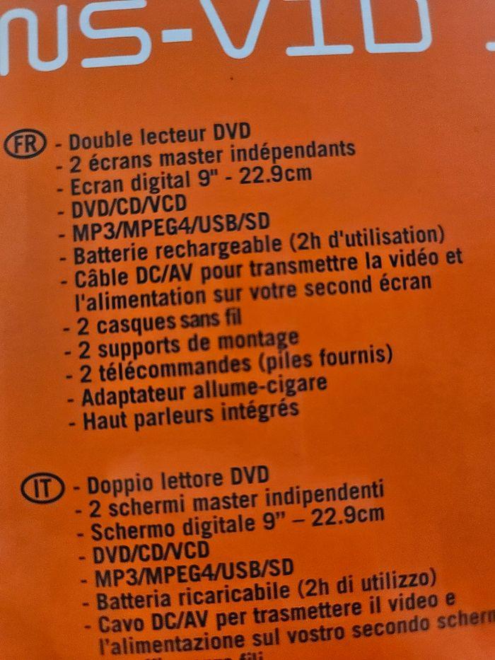 Double écran dvd - photo numéro 1