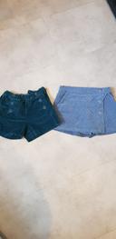 Lot 2 shorts okaidi 8 ans