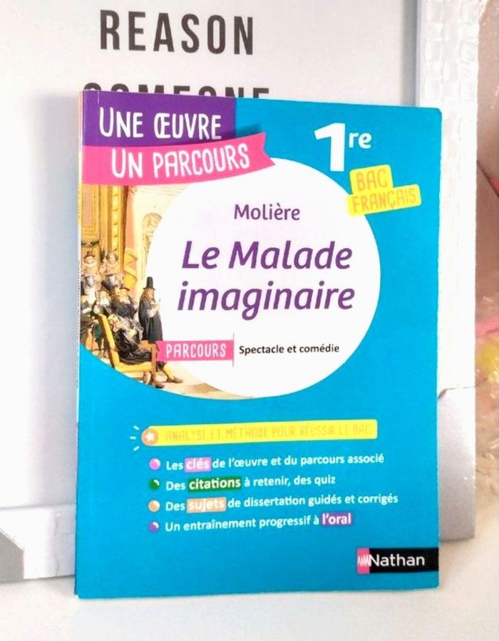 Lot 2 livres pour Le malade imaginaire de Molière, l'œuvre plus la méthodologie - photo numéro 3