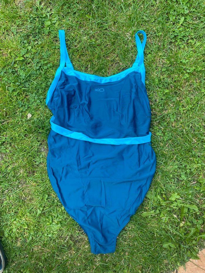 Maillot de bain 1 pièce bleu grossesse décathlon maternité enceinte 48 - photo numéro 1