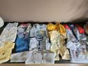 Gros lot de 8 bodies / 6 pyjamas + 1 gilet naissance / 1 mois