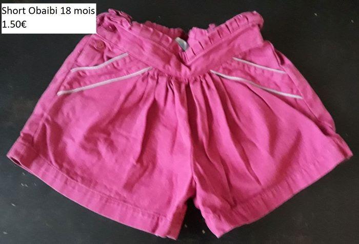 Short obaibi 18 mois