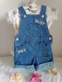 Salopette courte denim avec tshirt- Daisy Disney