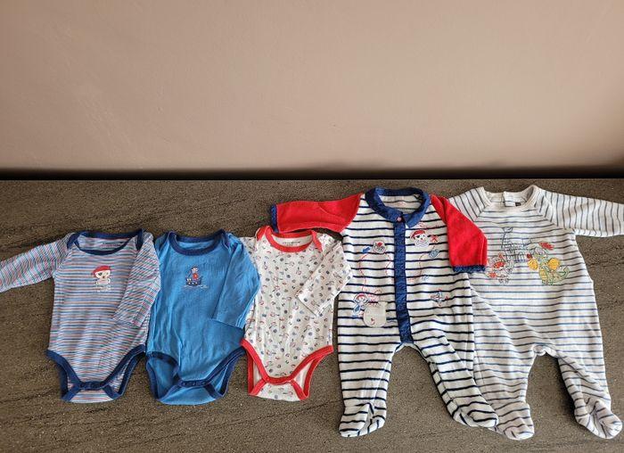 Lot bodies / pyjamas Sergent Major 1 mois